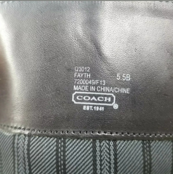 $398 Coach Fayth Women's Black Knee High Boot 5.5 - Picture 5 of 7